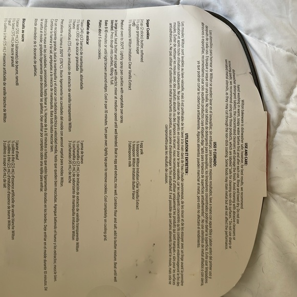 NWT VTG Wilton nonstick sugar Christmas cookie pan, 6 designs, bakes 2 dozen - Picture 4 of 5